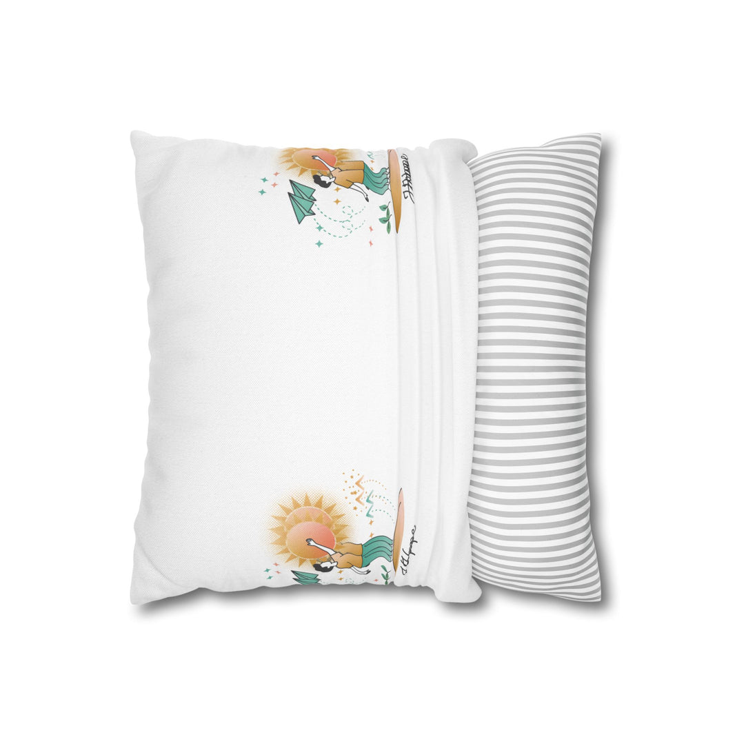 Spun Polyester Square Pillowcase