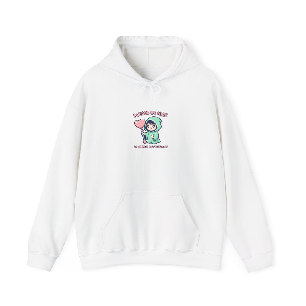 Cute Menacing Kawaii Hoodie | Soft Threat pastel grunge, cheeky sarcastic sweatshirt