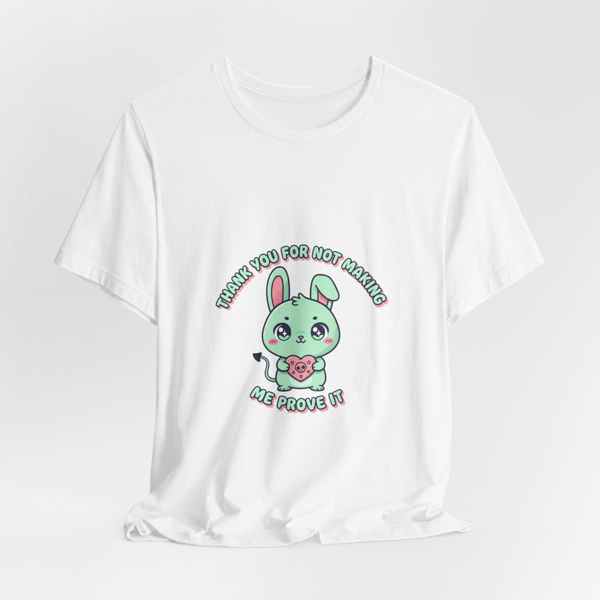 Cute Menacing Bunny Tee | kawaii threat, soft grunge cute