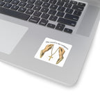 The Word Is My Compass Square Sticker Pastor Gift