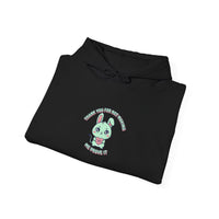 Kawaii Menace Bunny Hoodie | soft threat, cute menacing