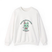 Cute Menacing Bunny Sweatshirt | kawaii threat, soft grunge
