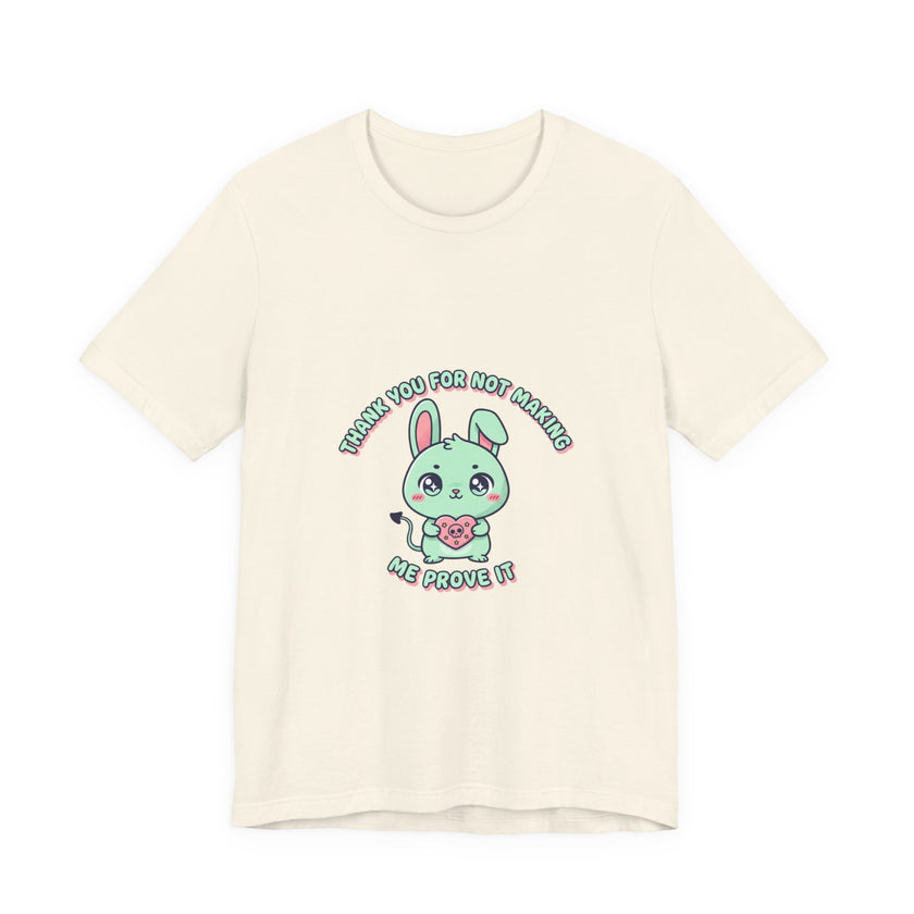 Cute Menacing Bunny Tee | kawaii threat, soft grunge cute