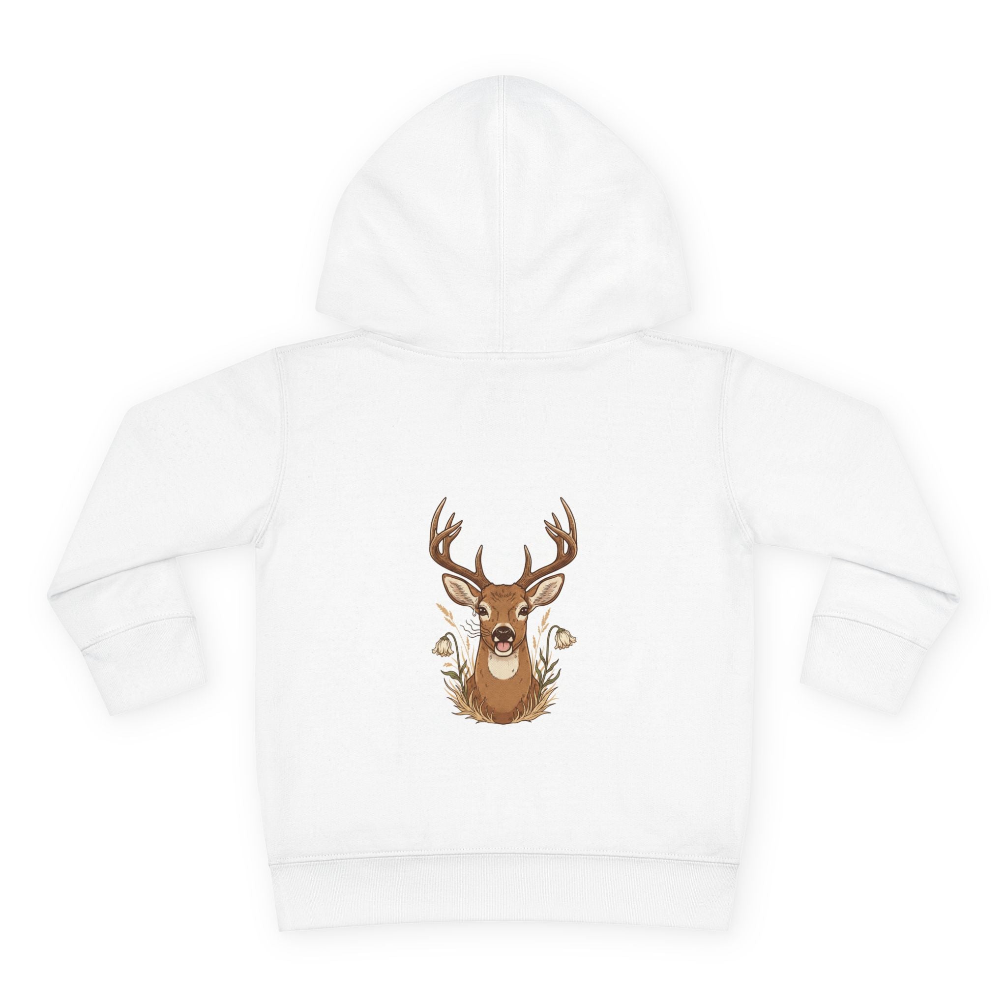 Toddler Hoodie — Faith Hope Love Grace Cross & Deer Pullover
