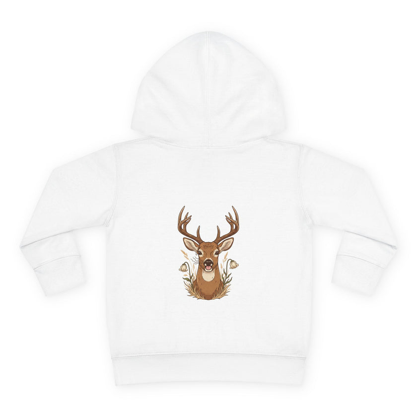 Toddler Hoodie — Faith Hope Love Grace Cross & Deer Pullover