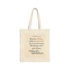 Nothing Will Be Impossible For You Matthew 17:20 Cotton Tote Bag