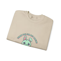Cute Menacing Bunny Sweatshirt | kawaii threat, soft grunge