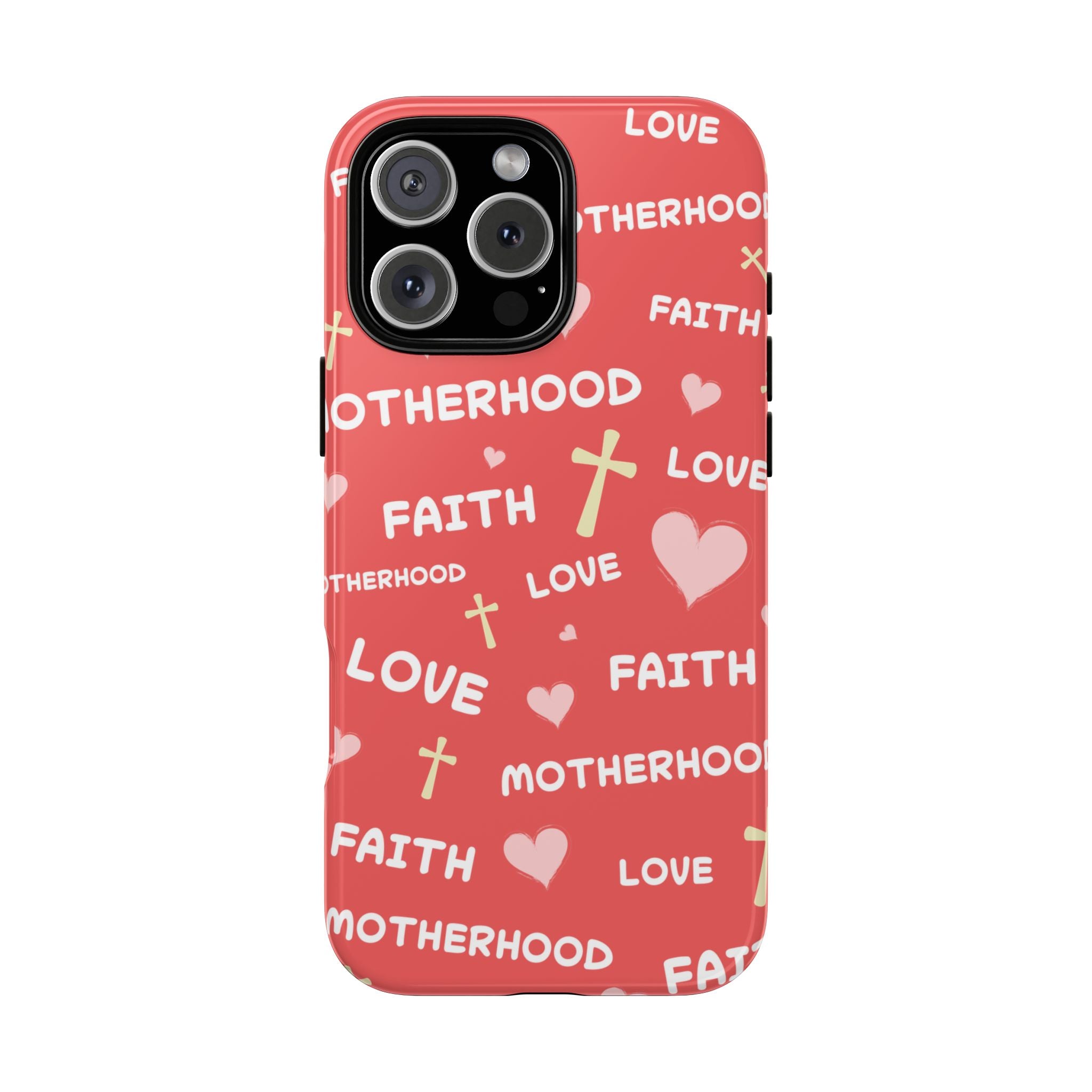 Christian Mom iPhone Case Faith Love Motherhood Phone Case Religious Gift for Mom