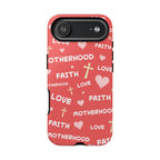 Christian Mom iPhone Case Faith Love Motherhood Phone Case Religious Gift for Mom