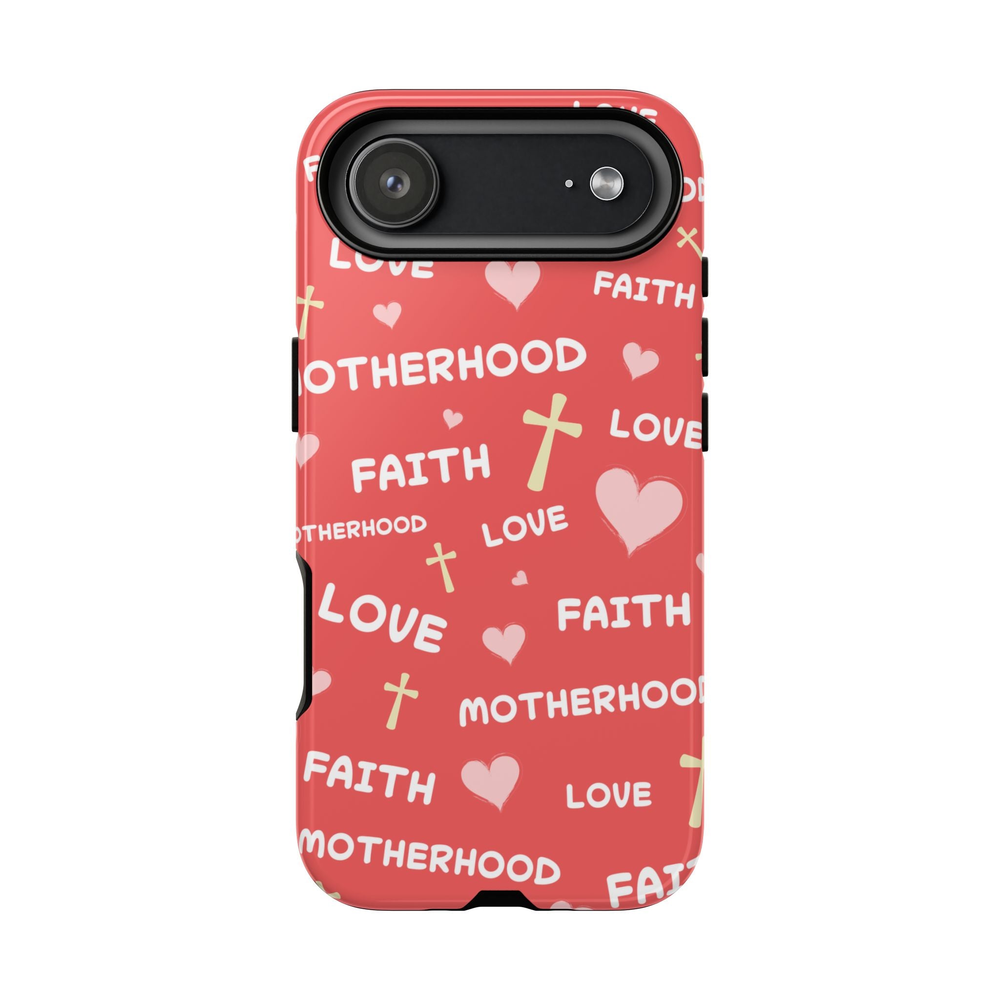 Christian Mom iPhone Case Faith Love Motherhood Phone Case Religious Gift for Mom