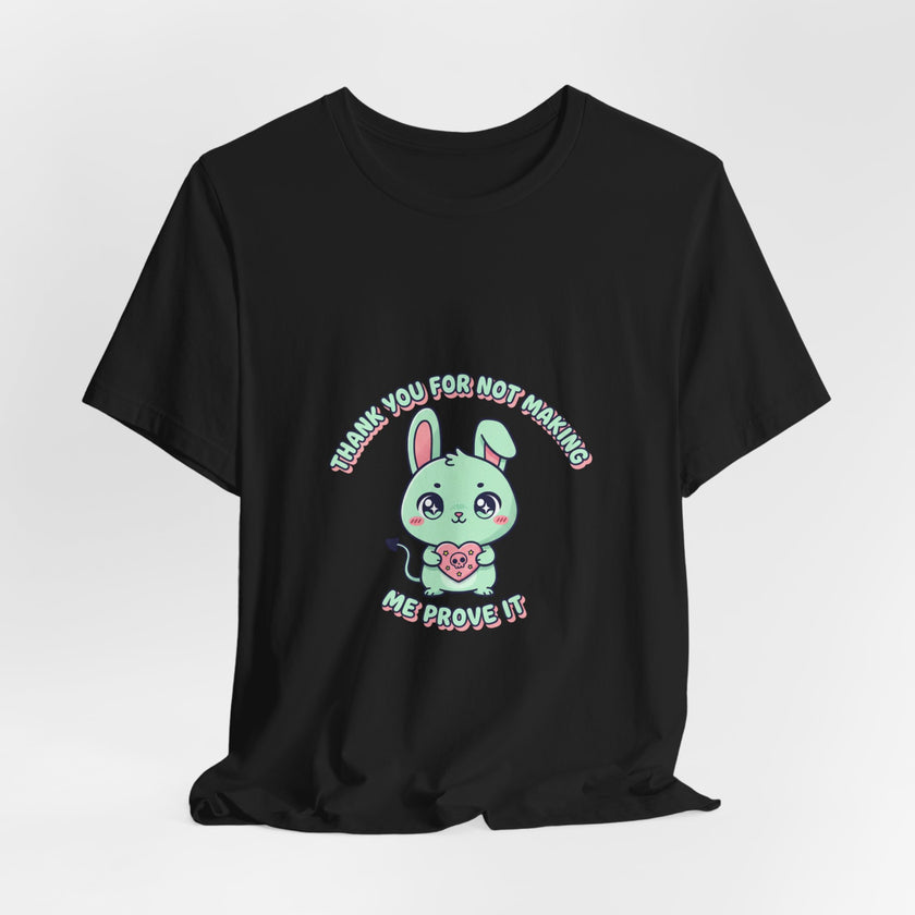 Cute Menacing Bunny Tee | kawaii threat, soft grunge cute