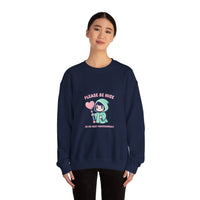 Please Be Nice kawaii threat Sweatshirt | Soft Threat pastel cute menacing