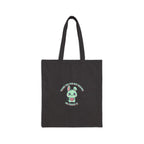 Cute Menacing Bunny Tote | Soft Threat kawaii grunge, pastel mint canvas