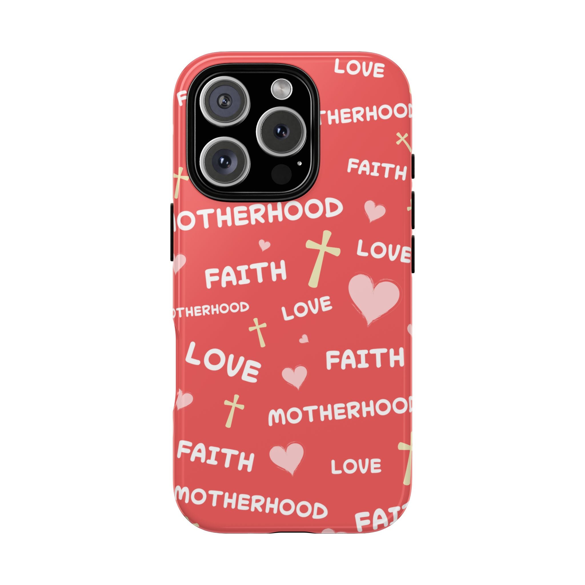 Christian Mom iPhone Case Faith Love Motherhood Phone Case Religious Gift for Mom
