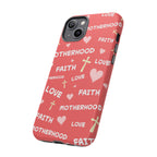 Christian Mom iPhone Case Faith Love Motherhood Phone Case Religious Gift for Mom