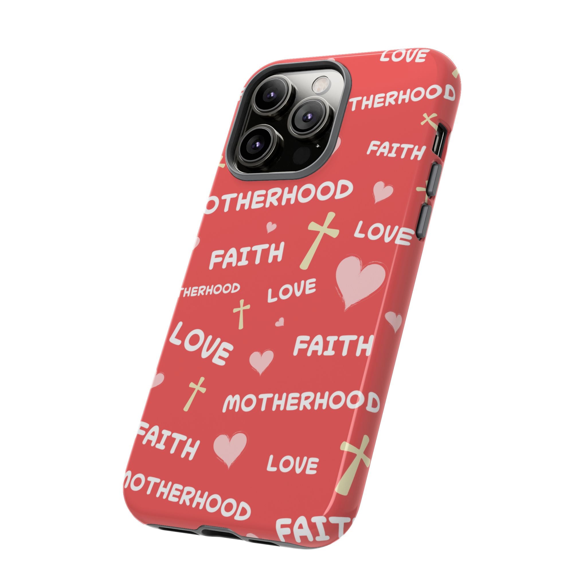 Christian Mom iPhone Case Faith Love Motherhood Phone Case Religious Gift for Mom