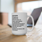 You Say God Says Bible Verse Baptism Gift Christian Mug