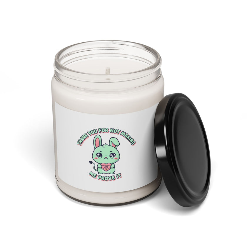 Cute Menacing Bunny Candle | Scented Soy Candle, Kawaii Threat