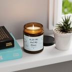 As For Me And My House Christian Candle Joshua 24:15 Gift for Mom