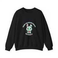 Cute Menacing Bunny Sweatshirt | kawaii threat, soft grunge