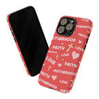 Christian Mom iPhone Case Faith Love Motherhood Phone Case Religious Gift for Mom
