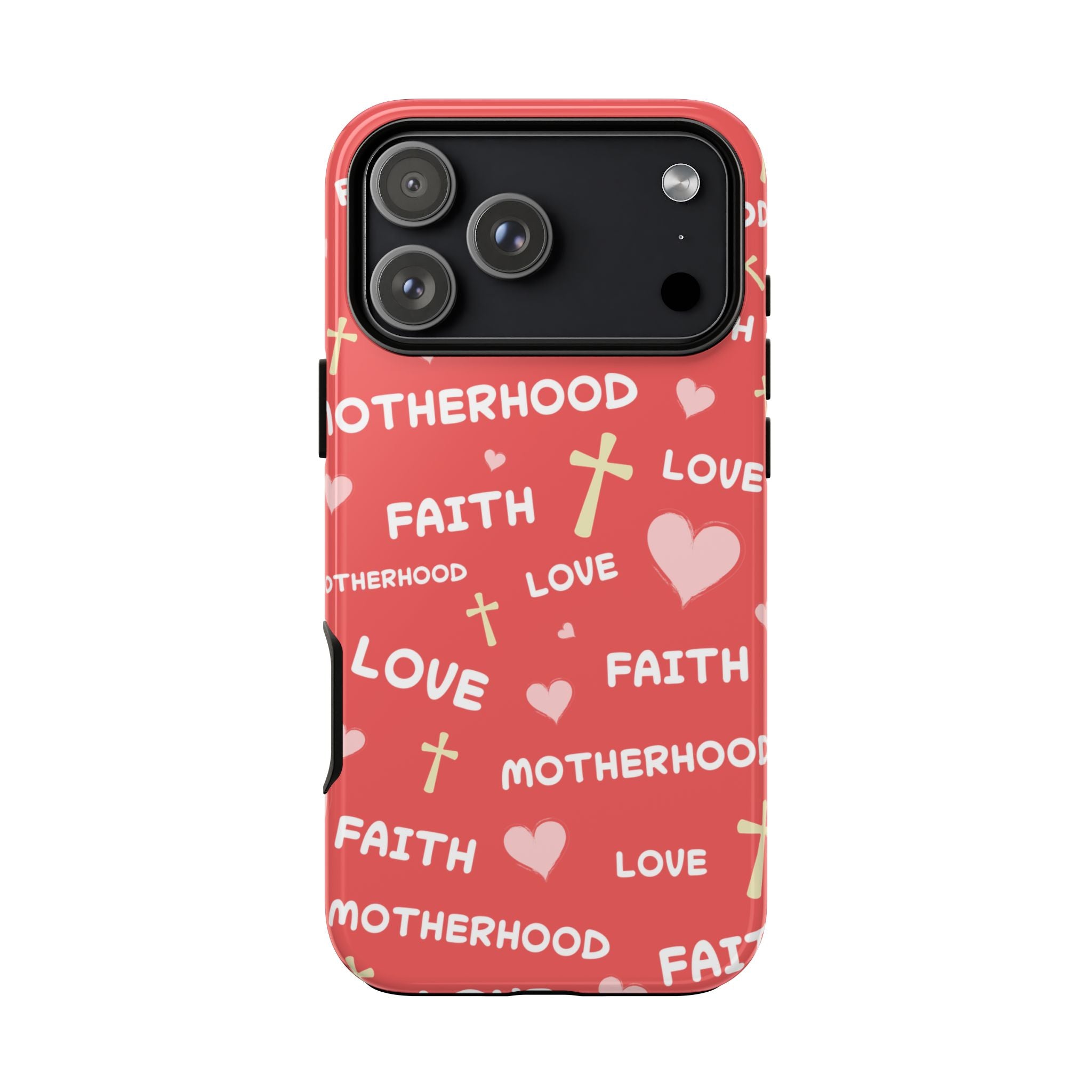 Christian Mom iPhone Case Faith Love Motherhood Phone Case Religious Gift for Mom