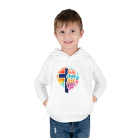 Toddler Hoodie — Faith Hope Love Grace Cross & Deer Pullover