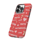 Christian Mom iPhone Case Faith Love Motherhood Phone Case Religious Gift for Mom