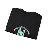 Cute Menacing Bunny Sweatshirt | kawaii threat, soft grunge