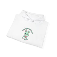 Kawaii Menace Bunny Hoodie | soft threat, cute menacing