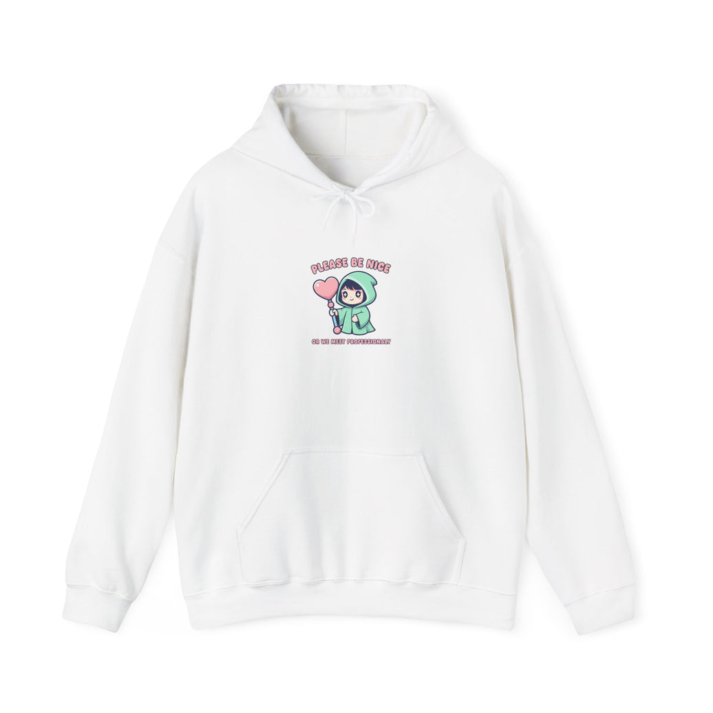 Cute Menacing Kawaii Hoodie | Soft Threat pastel grunge, cheeky sarcastic sweatshirt