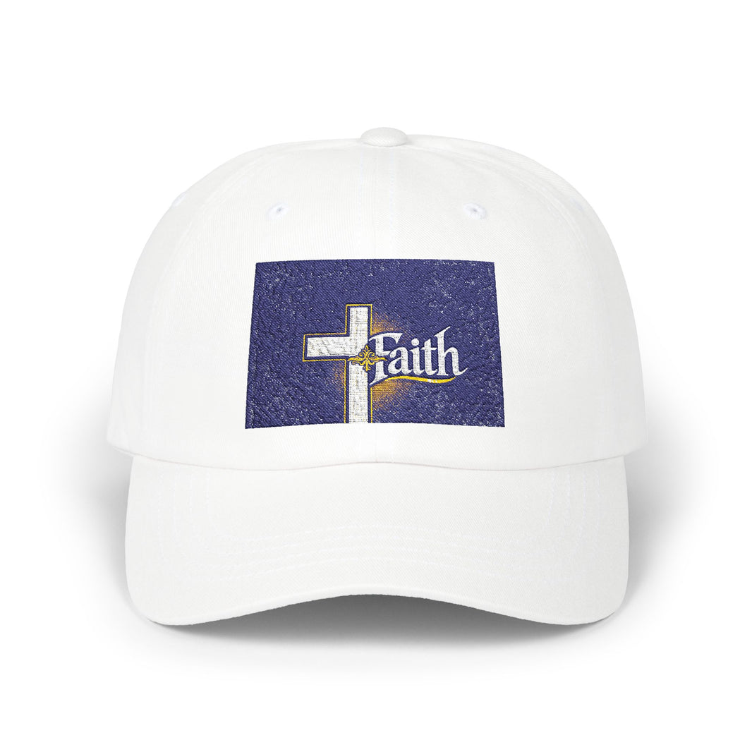 Faith Cross Dad Cap — Embroidered Christian Baseball Hat