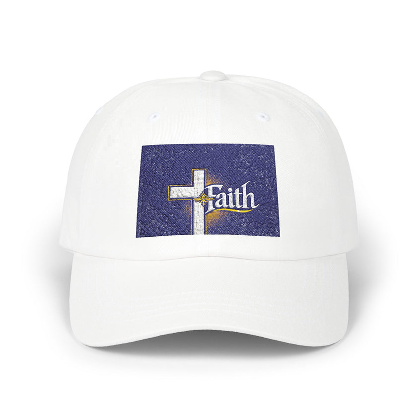 Faith Cross Dad Cap — Embroidered Christian Baseball Hat