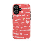 Christian Mom iPhone Case Faith Love Motherhood Phone Case Religious Gift for Mom