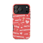 Christian Mom iPhone Case Faith Love Motherhood Phone Case Religious Gift for Mom