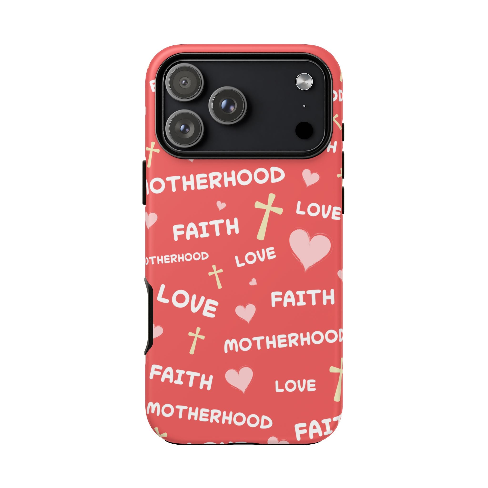 Christian Mom iPhone Case Faith Love Motherhood Phone Case Religious Gift for Mom