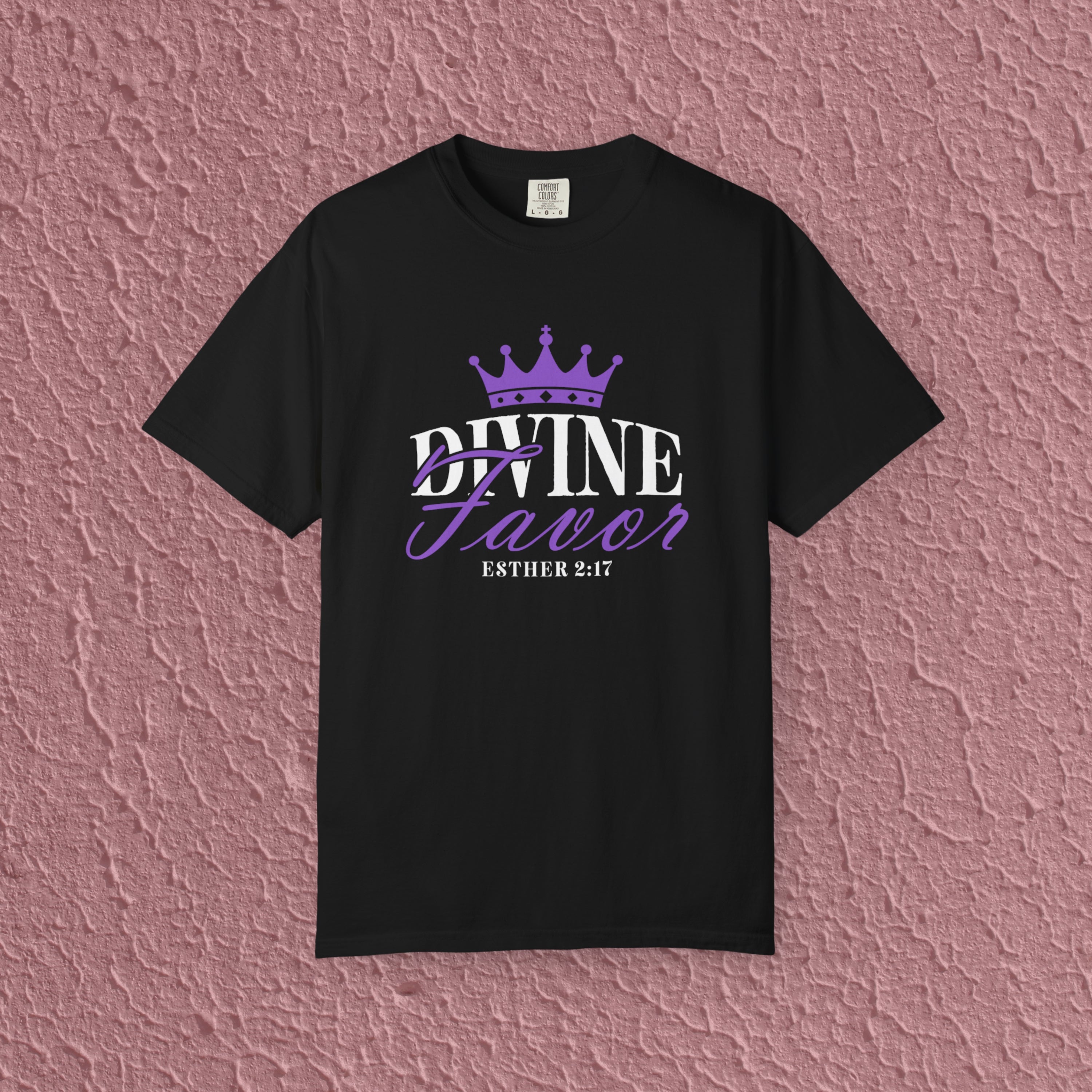 Divine Favor Esther 2:17 Christian Faith Quote Unisex T-shirt