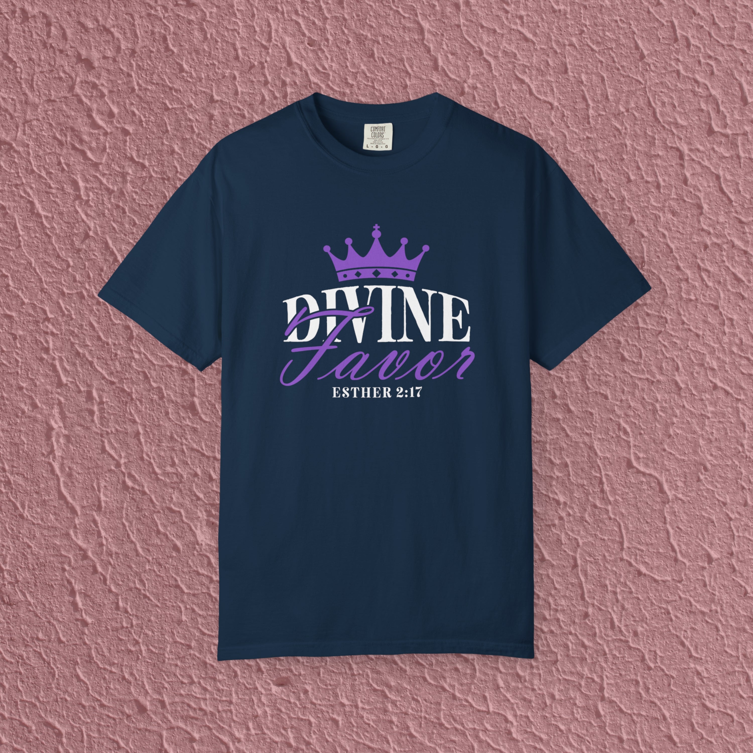 Divine Favor Esther 2:17 Christian Faith Quote Unisex T-shirt