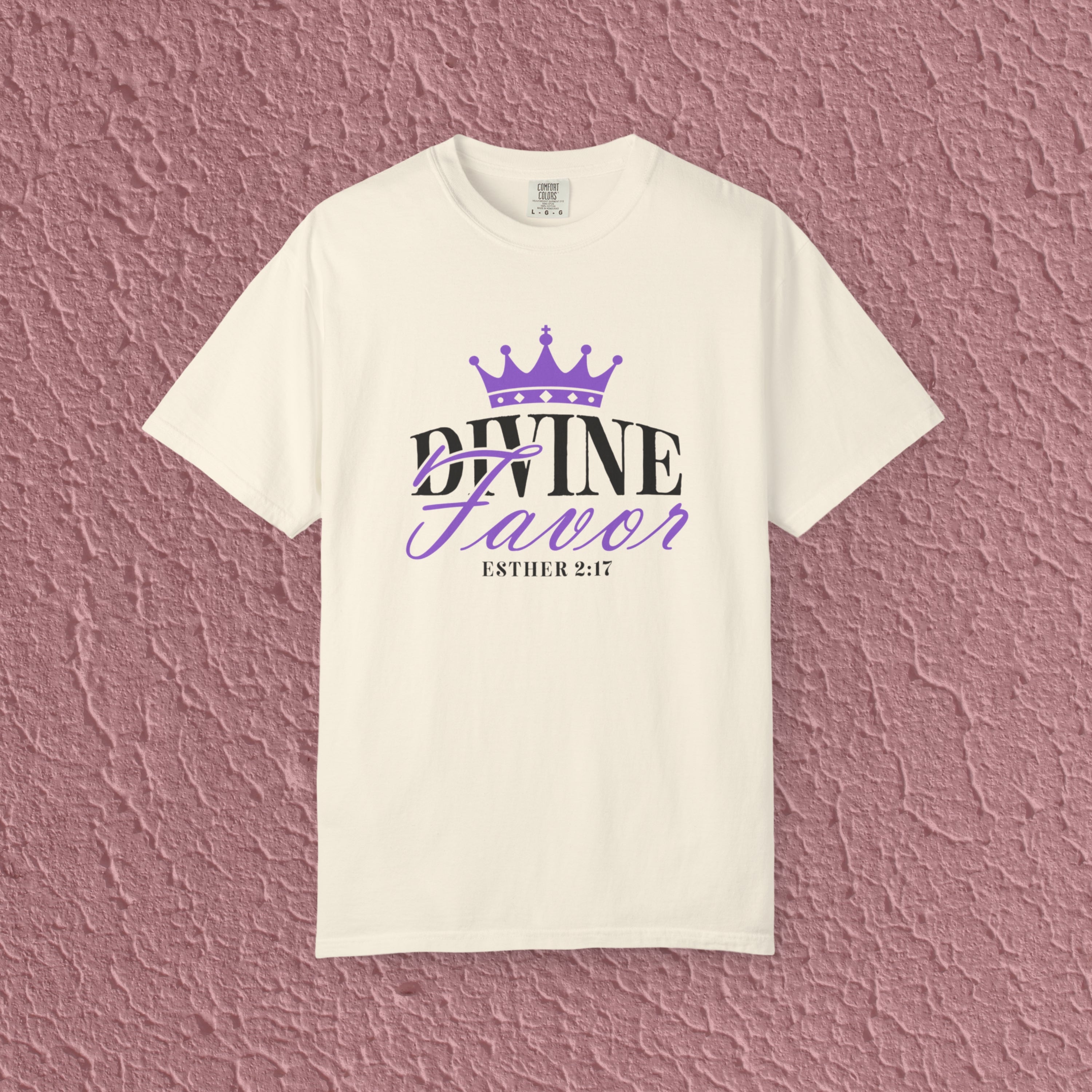 Divine Favor Esther 2:17 Christian Faith Quote Unisex T-shirt