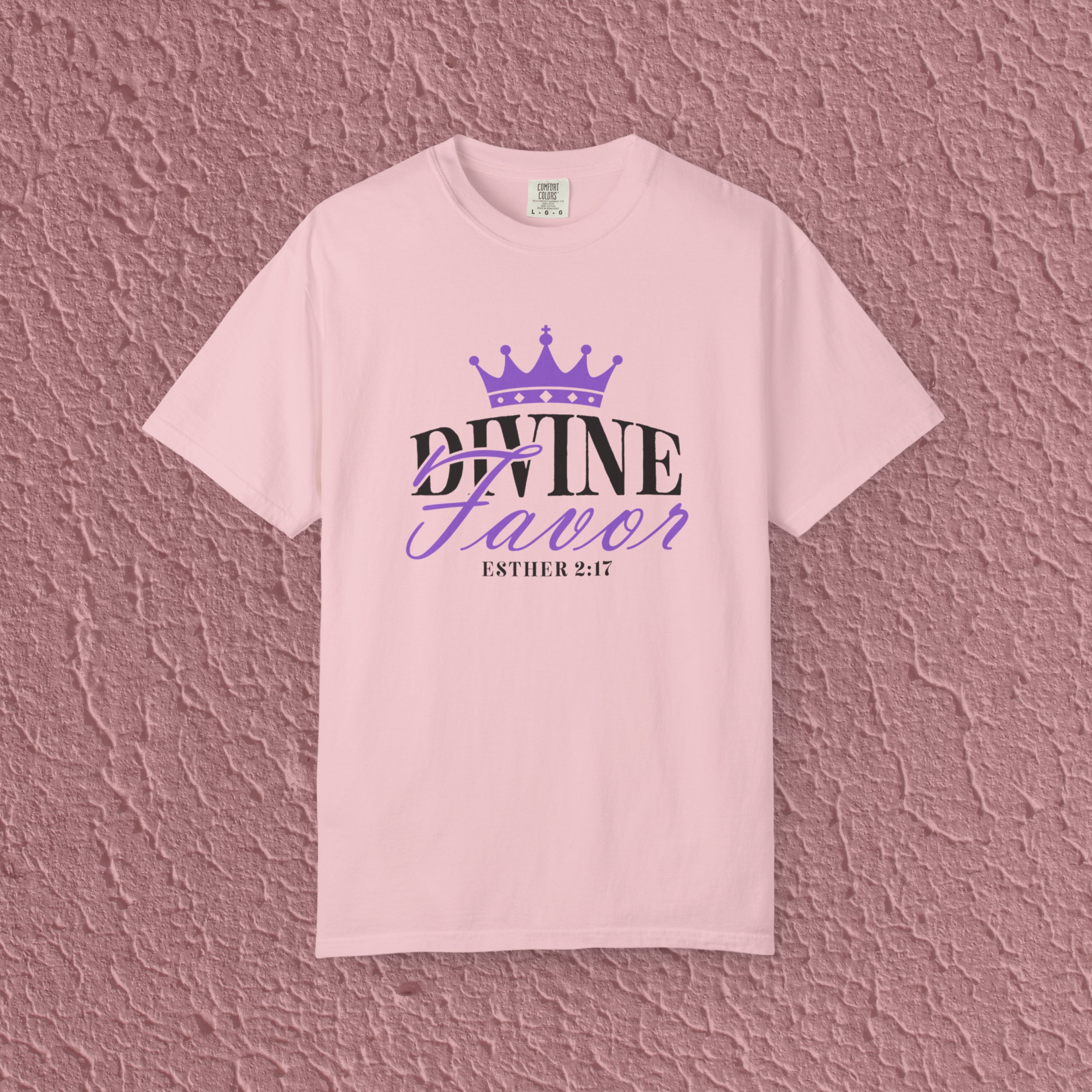 Divine Favor Esther 2:17 Christian Faith Quote Unisex T-shirt