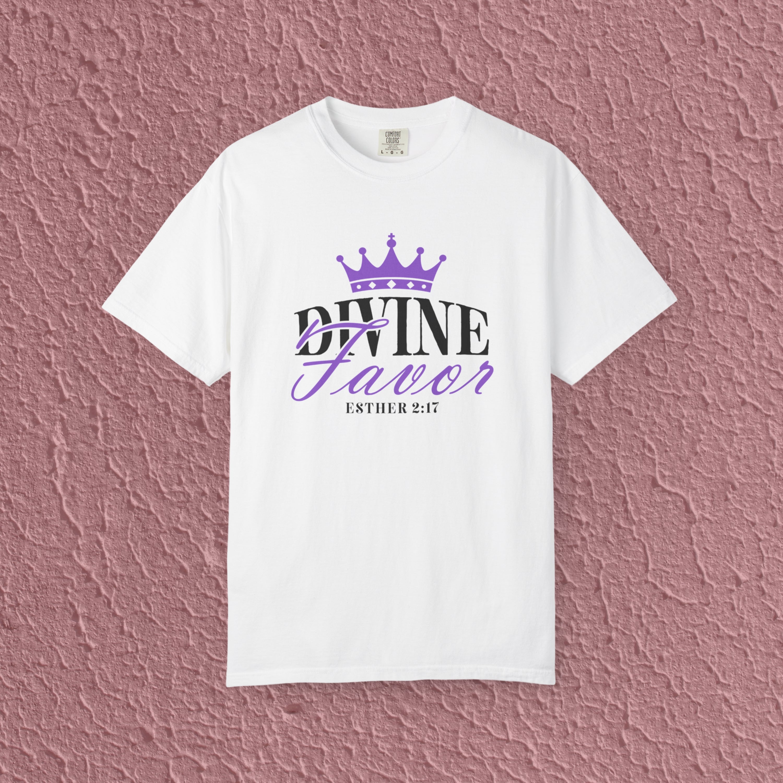 Divine Favor Esther 2:17 Christian Faith Quote Unisex T-shirt