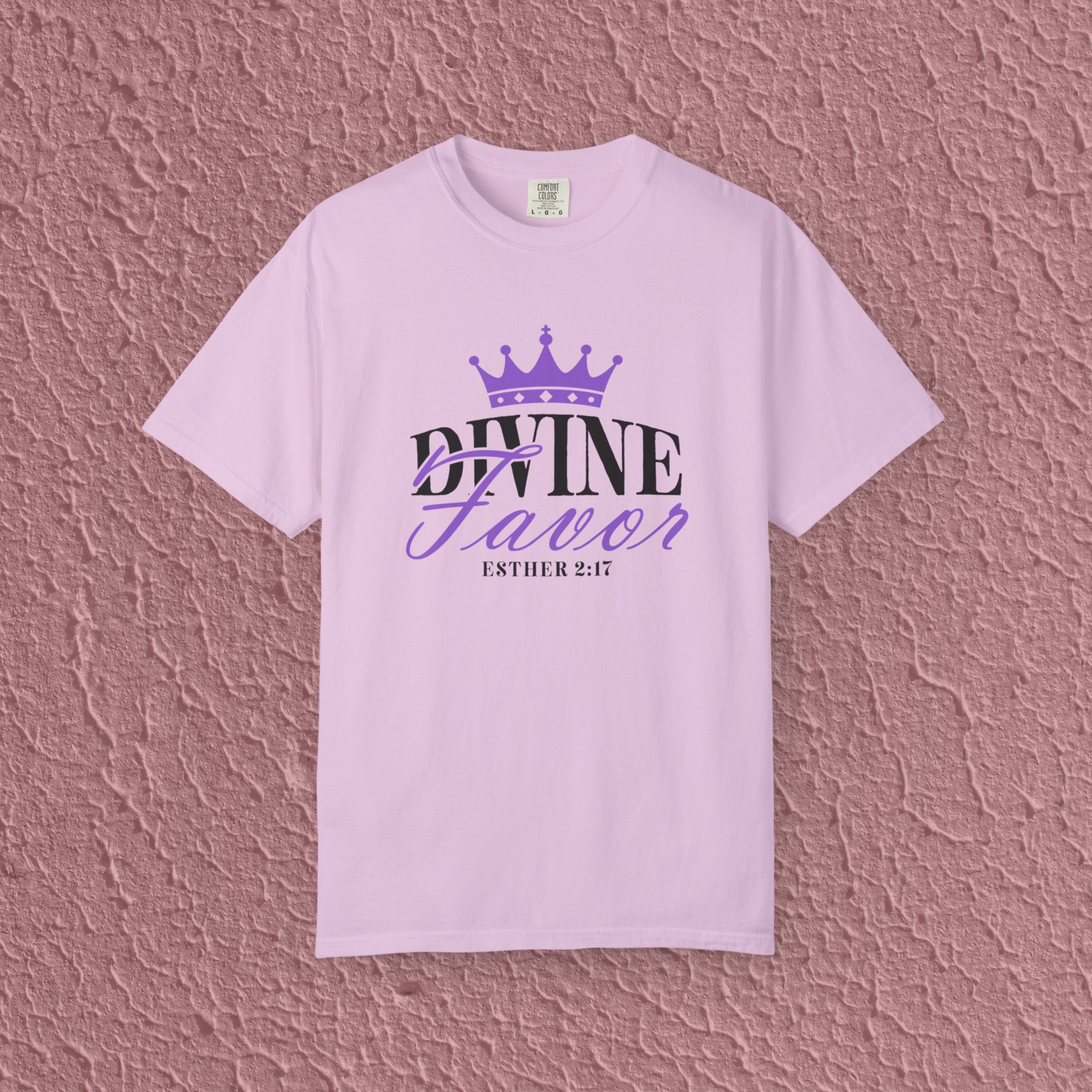 Divine Favor Esther 2:17 Christian Faith Quote Unisex T-shirt