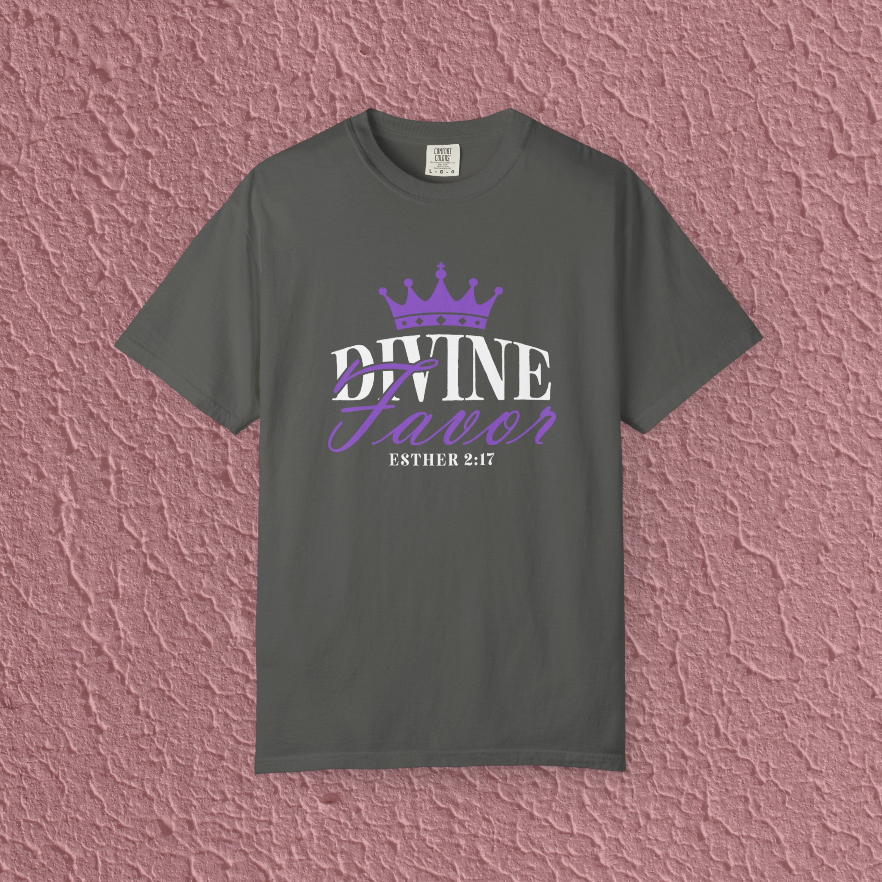 Divine Favor Esther 2:17 Christian Faith Quote Unisex T-shirt