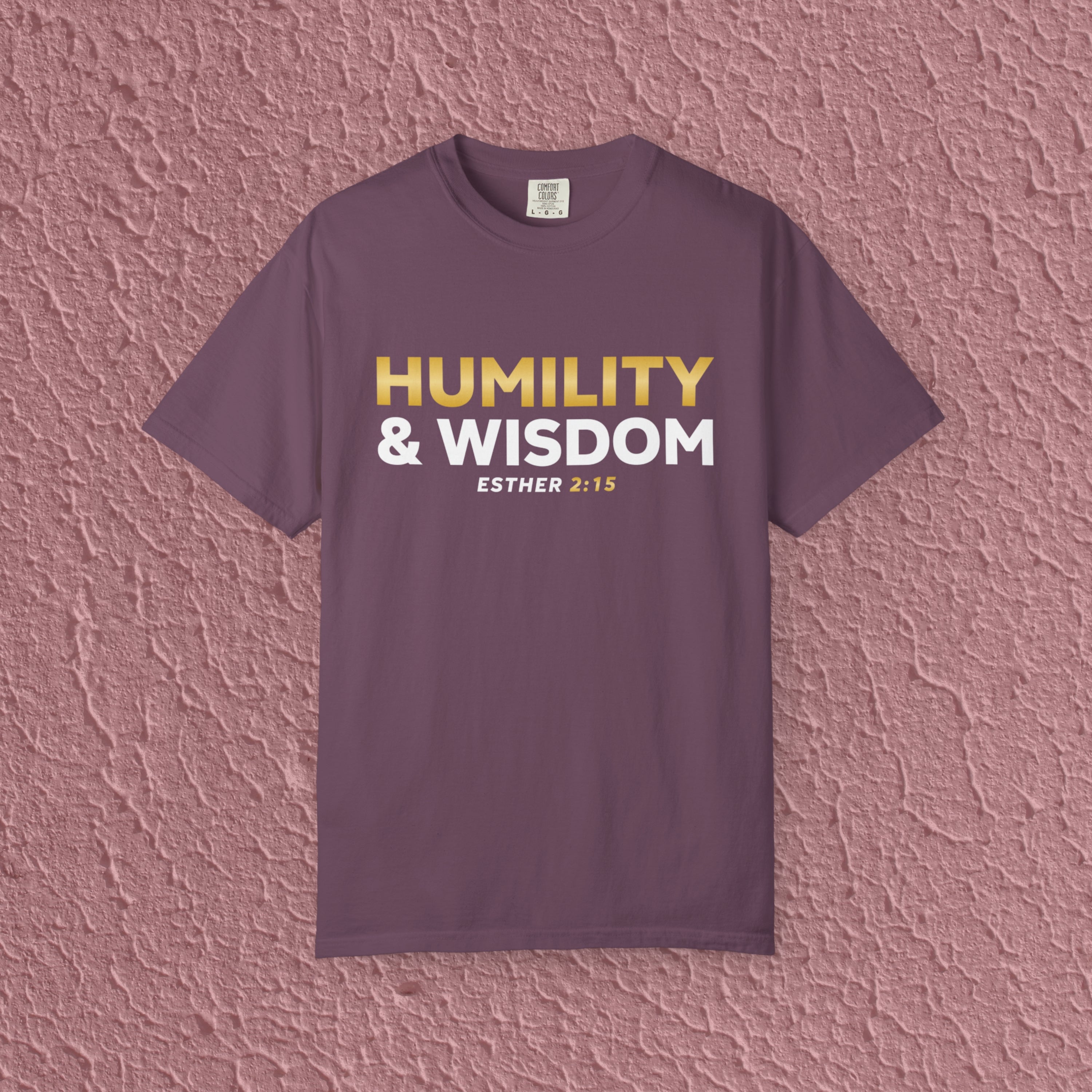 Humility And Wisdom Esther 2:15 Christian Faith Quote Unisex T-shirt