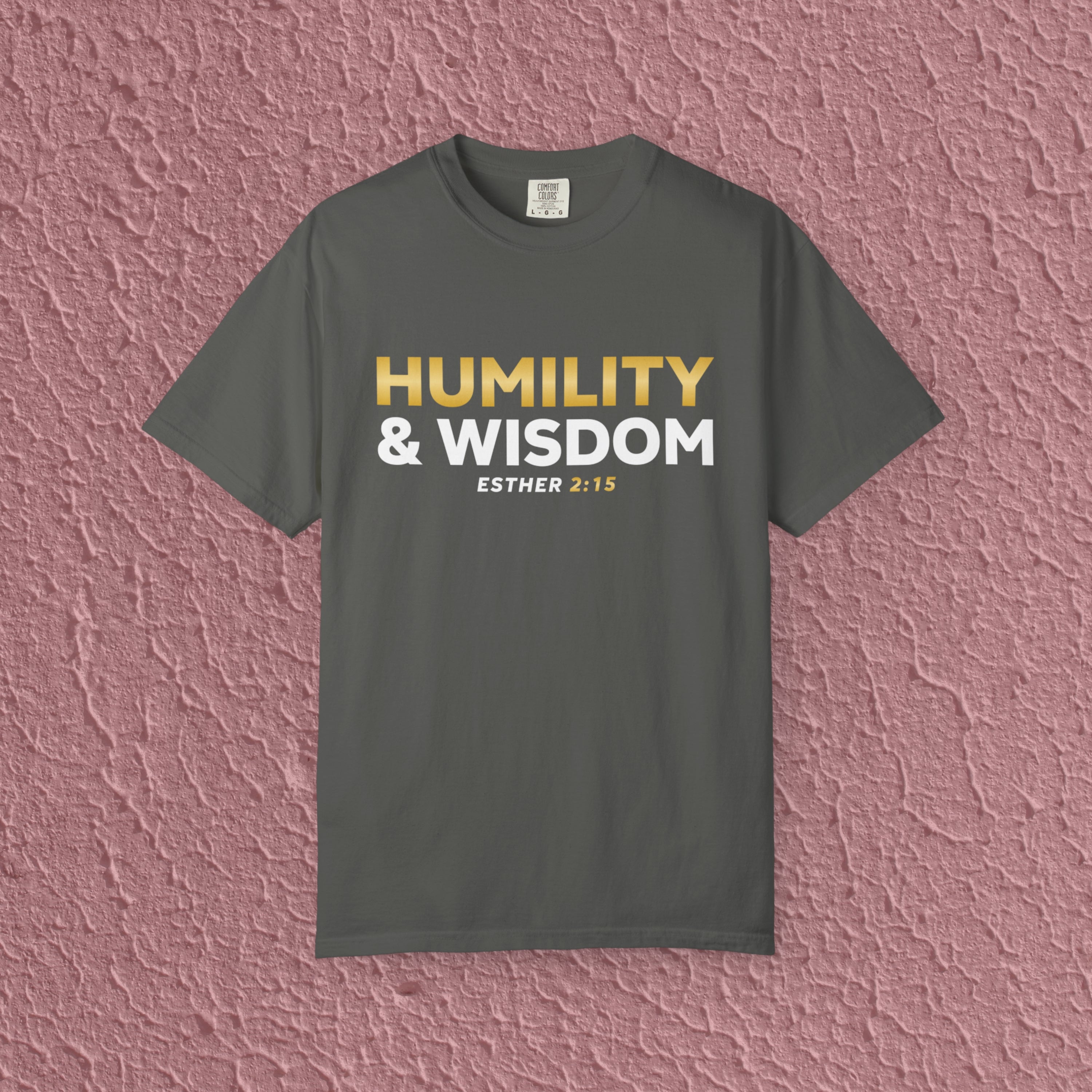 Humility And Wisdom Esther 2:15 Christian Faith Quote Unisex T-shirt