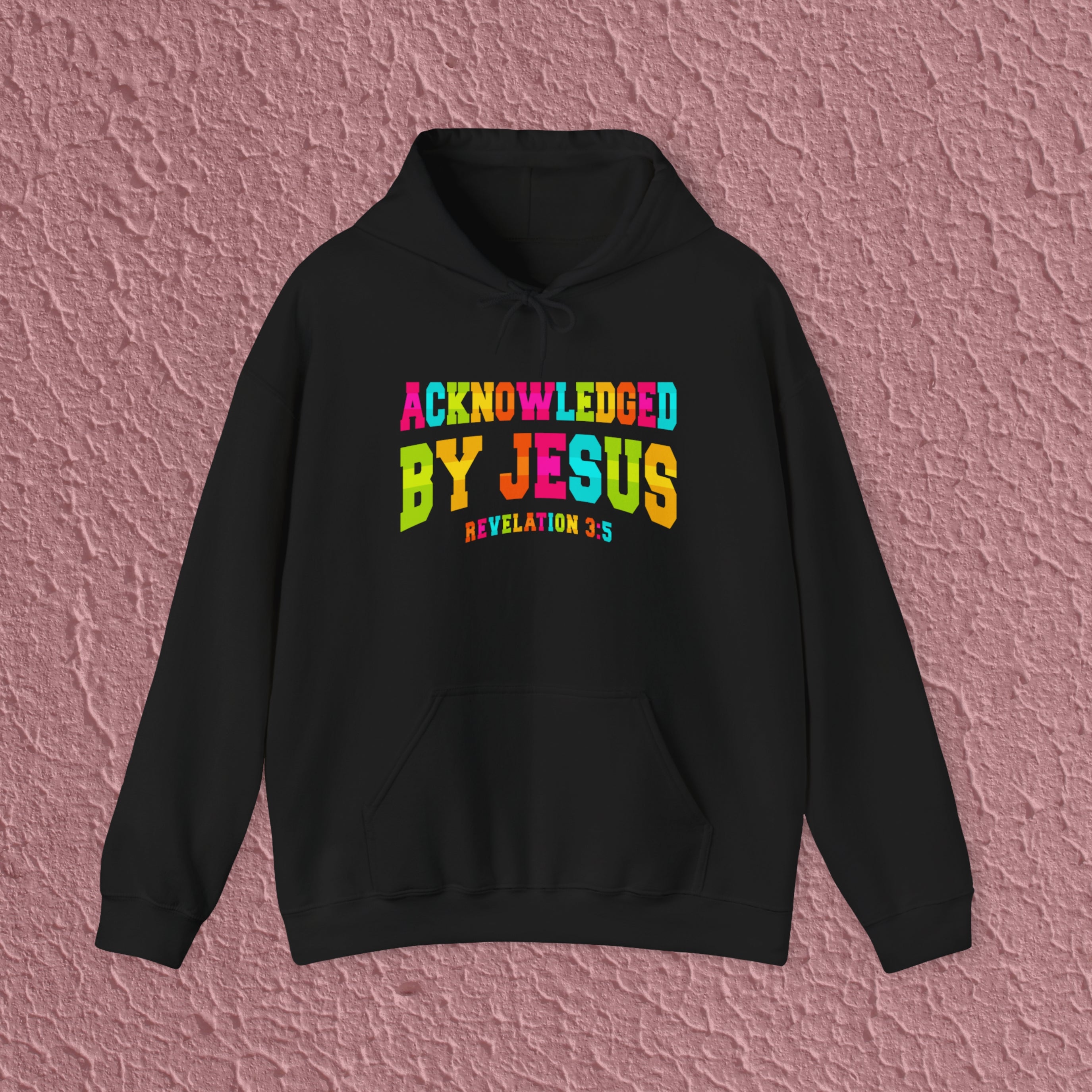 Acknowledged By Jesus Revelation 3:5 Christian Quote Hoodie
