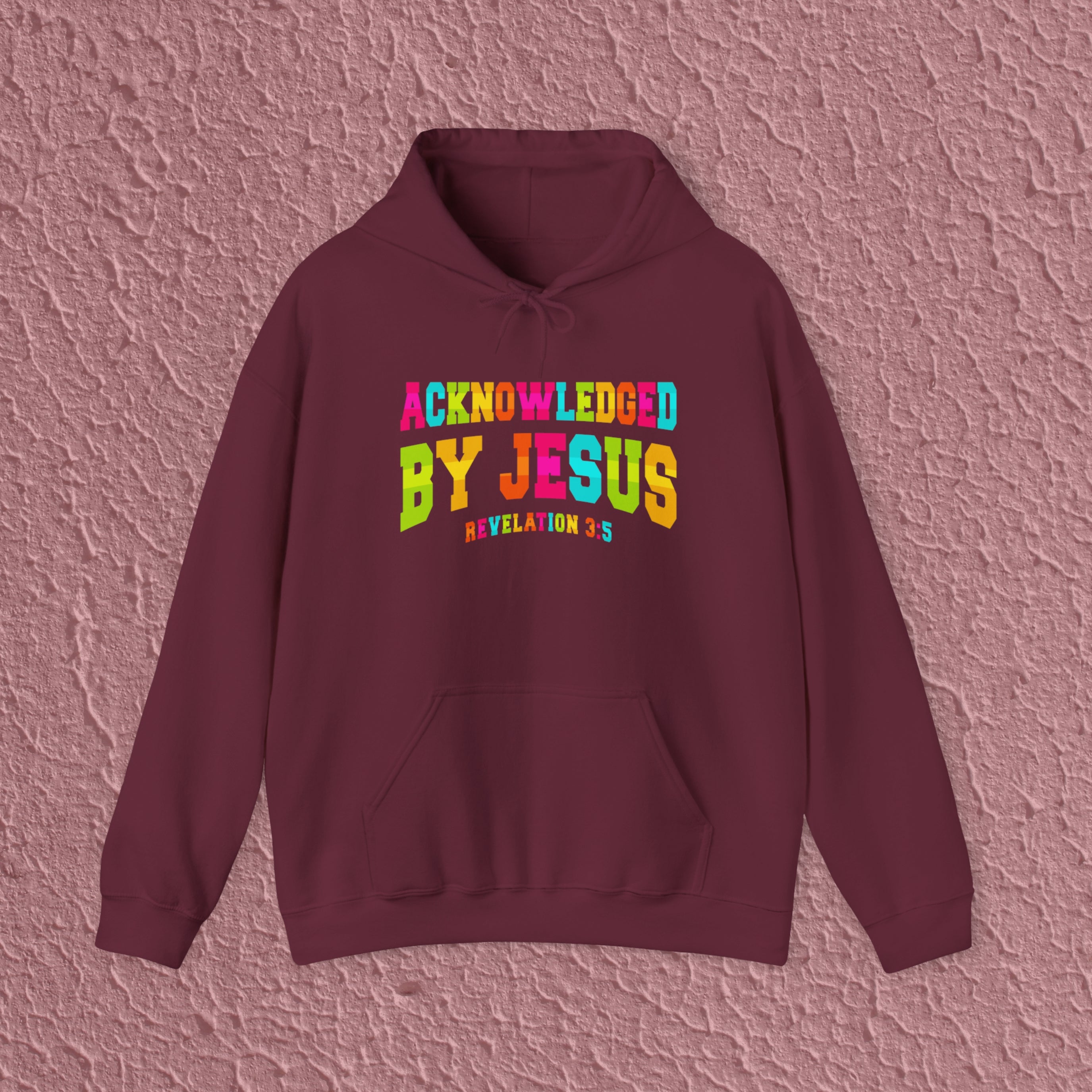 Acknowledged By Jesus Revelation 3:5 Christian Quote Hoodie