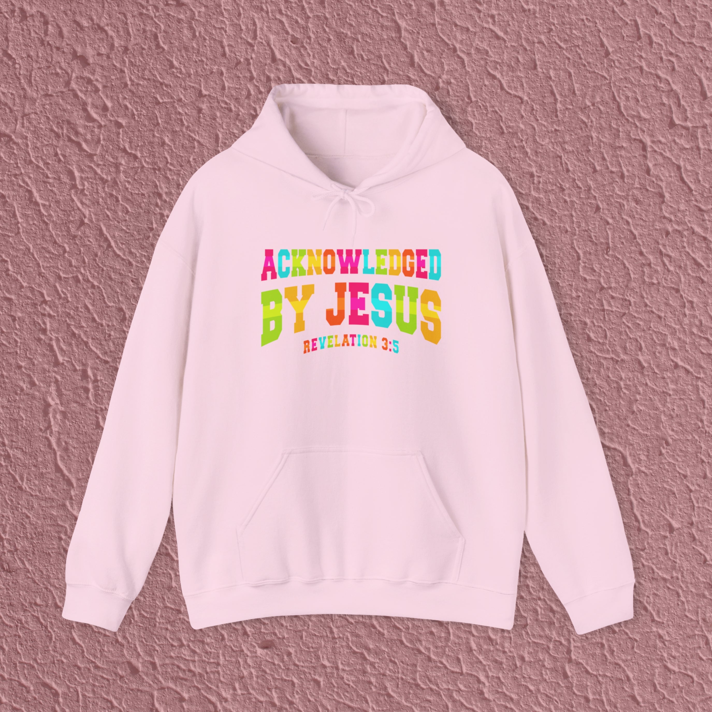 Acknowledged By Jesus Revelation 3:5 Christian Quote Hoodie
