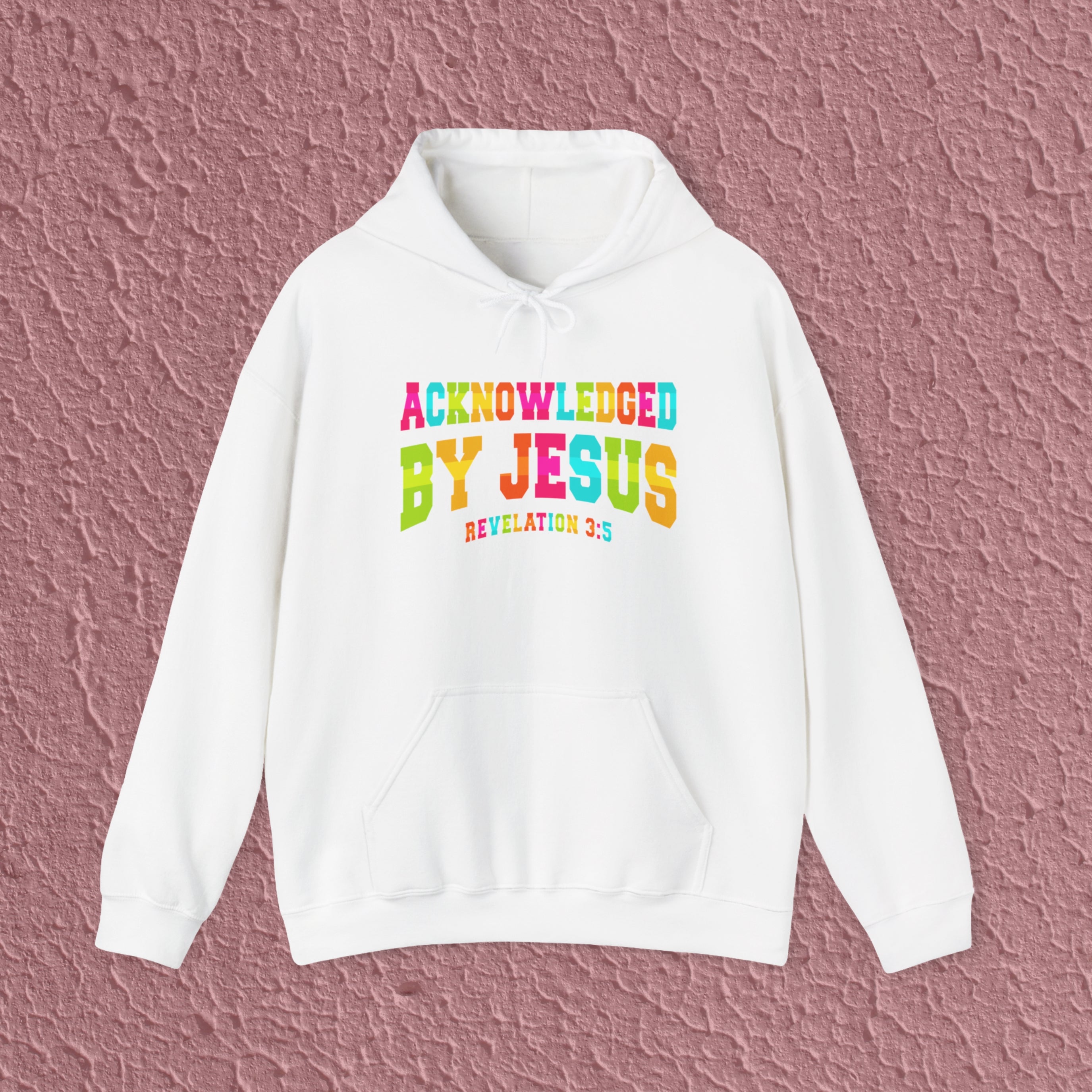 Acknowledged By Jesus Revelation 3:5 Christian Quote Hoodie
