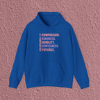 Compassion Kindness Humility Gentleness Patience Colossians 3:12 Christian Hoodie